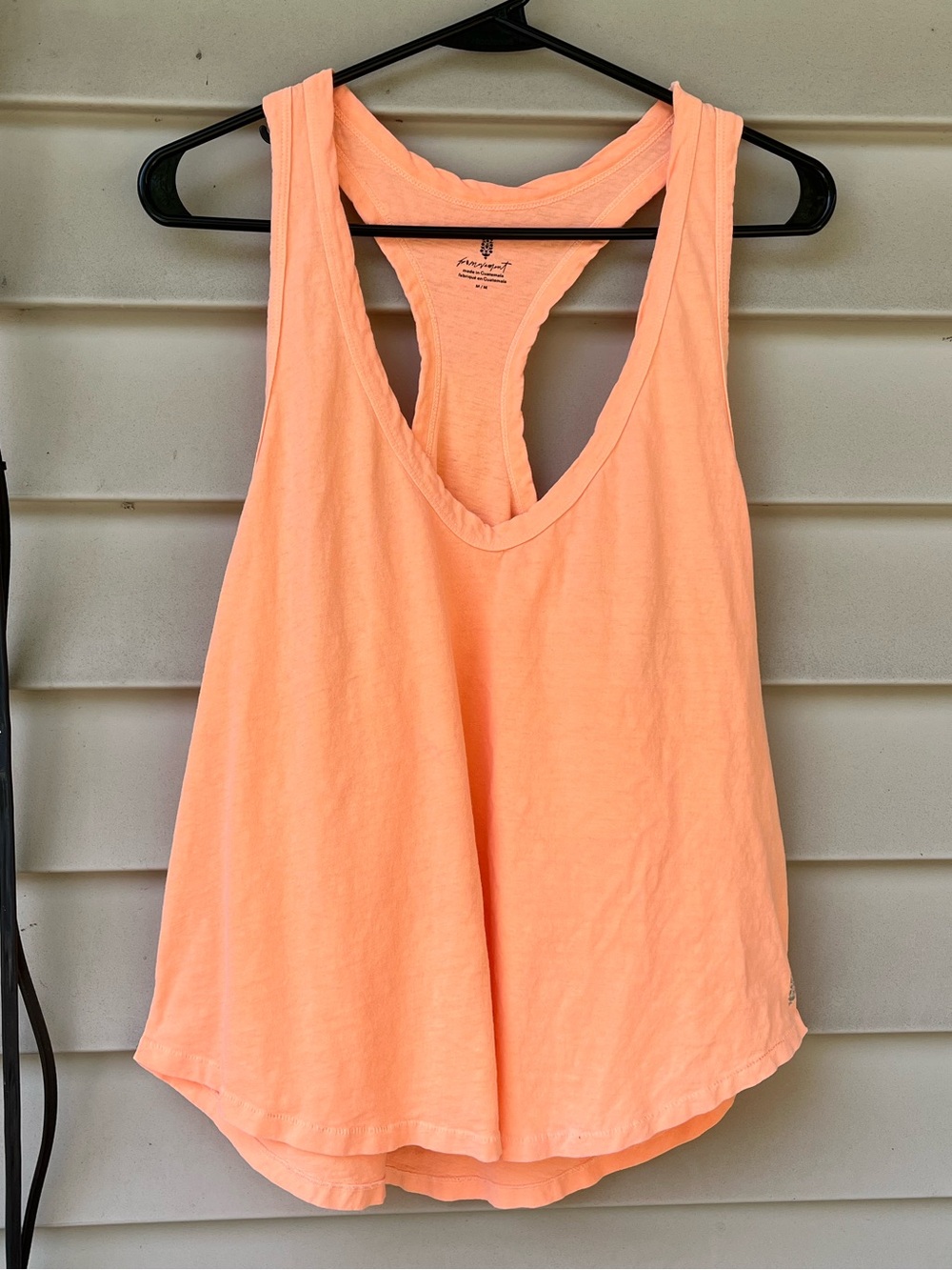 New Free People Keep Rolling Orange Tank M